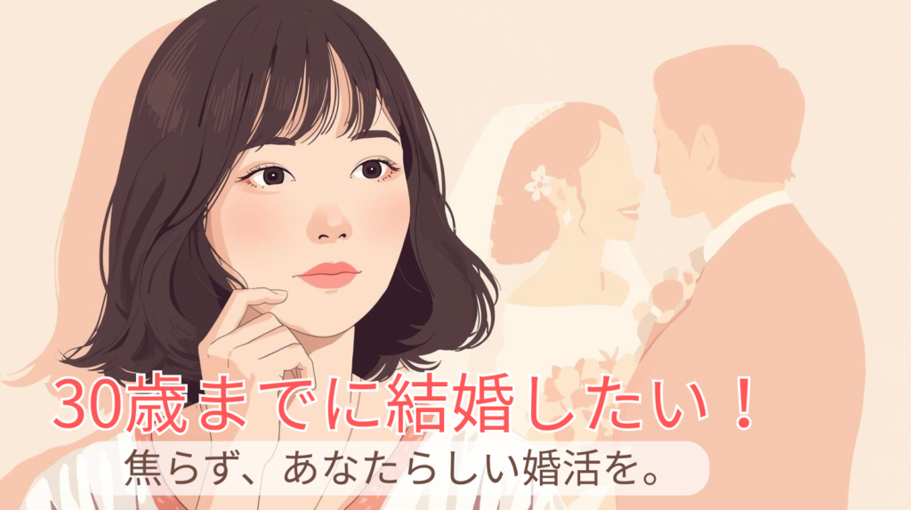 「30歳までに結婚したい！」と焦りを感じたら