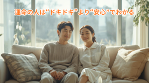 運命の人は“ドキドキ”より“安心”でわかる